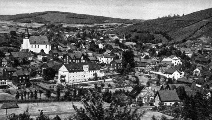 Historisches Foto: Ischeroth von Freudenberg aus gesehen